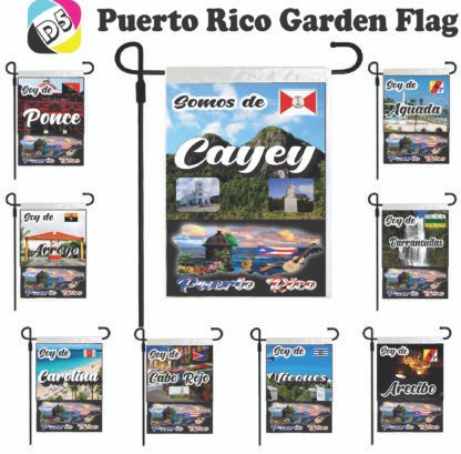 Z-Puerto Rico Garden Flag Lawn Garden Flags Polyester Banners Flag for Indoor Outdoor Courtyard Decoration Towns - Image 2