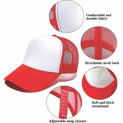 Cap - Breathable, Adjustable, Customizable with Logo Design - Perfect for Outdoor Activities, Sports, and Casual Wear - Image 4