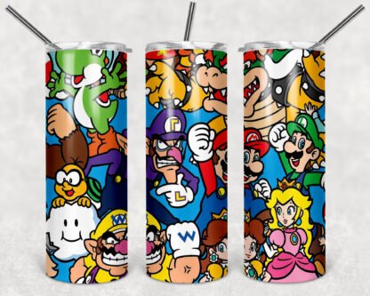 MARIO BROS 2 20oz Double Wall Insulated Tumbler