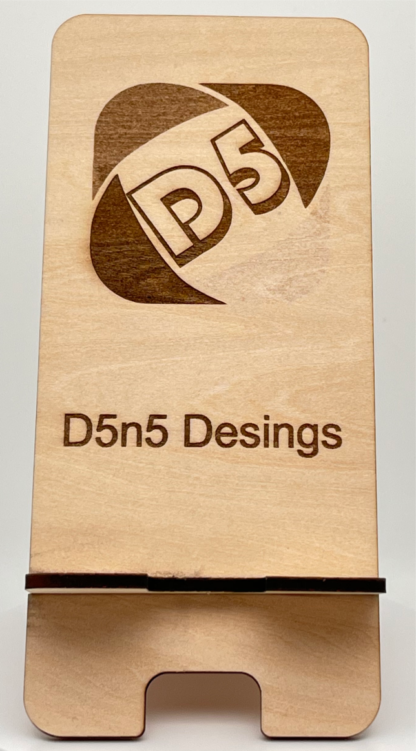 Personalized Natural Wood Cell Phone Stand - Image 3