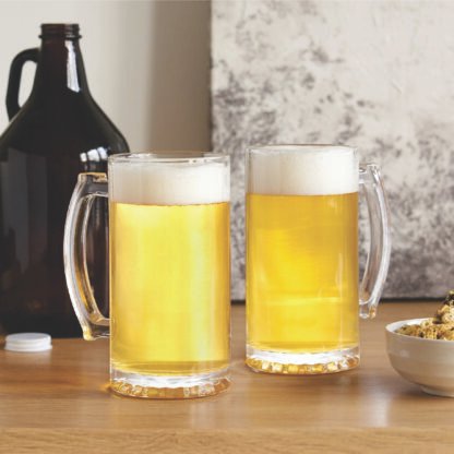 Beer Mug Glasses 26 Oz Personalized Drink Glasses used for frozen Mug beer 2Pack - Image 2