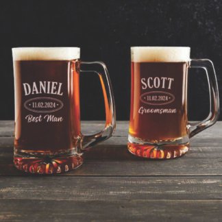 Beer Mug Glasses 26 Oz Personalized Drink Glasses used for frozen Mug beer 2Pack